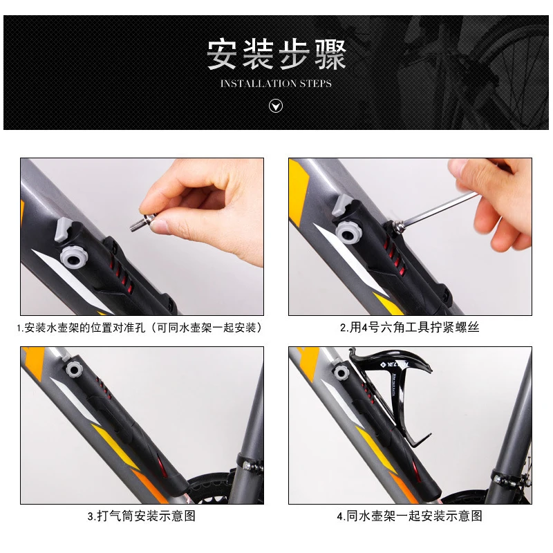 Новый алюминиевый сплав насос для горного велосипеда портативный шланг с