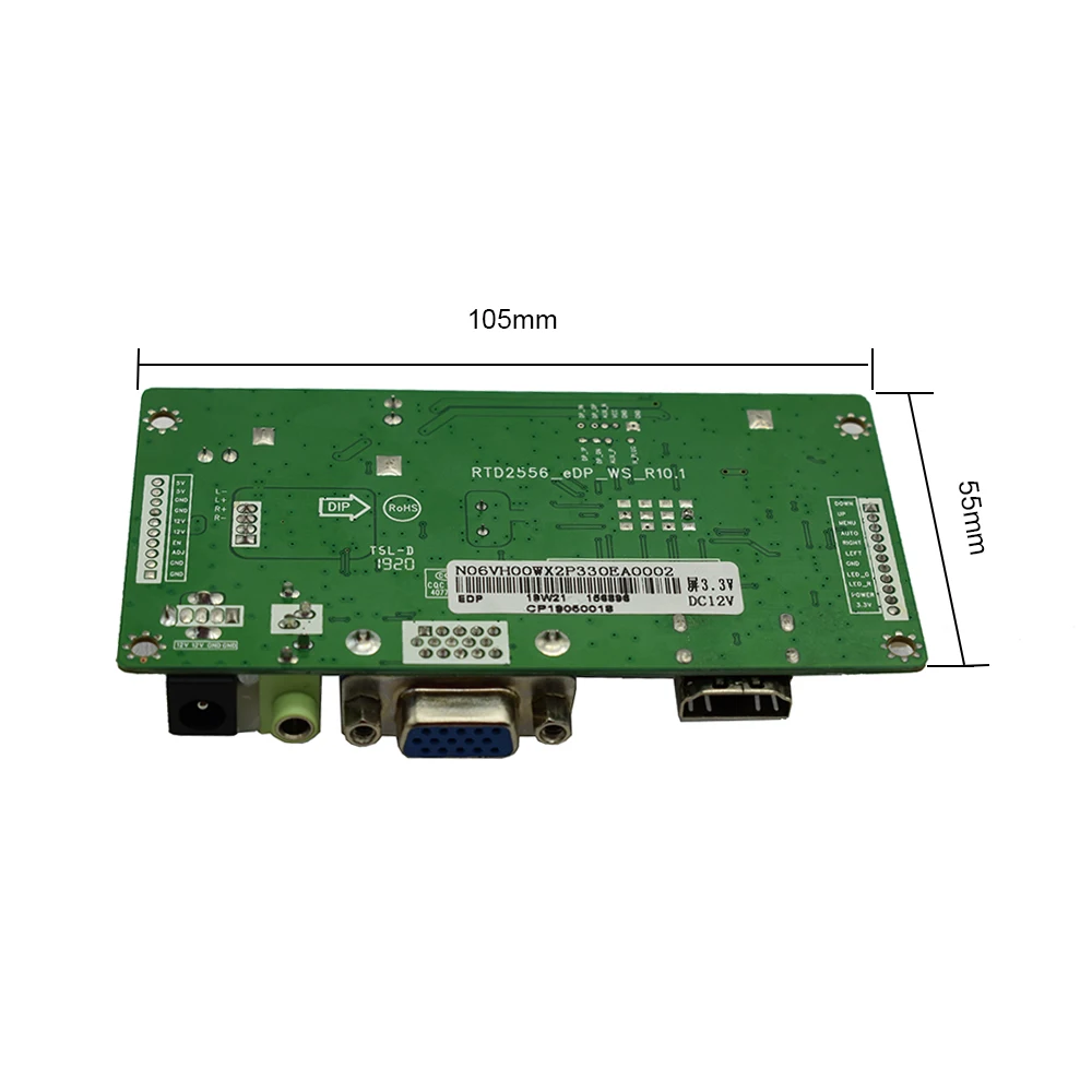 Плата драйвера Lusya HDMI к EDP плата адаптера VGA HD ЖК экрана RTD2550 для NT156WHM N22|Запасные