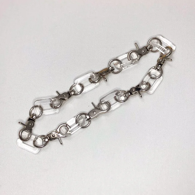 

Harajuku Transparent Buckle Metal Choker Necklace For Women Punk Cool Party Gifts Vintage Pendant Necklace Fashion Jewelry New