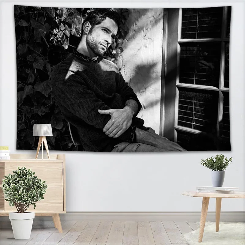 

Custom Tom Ellis Wall Tapestry Wall Hanging Tarot Custom Tapestry Plant Tapestry Mandala Home Decor More Large Size 0511