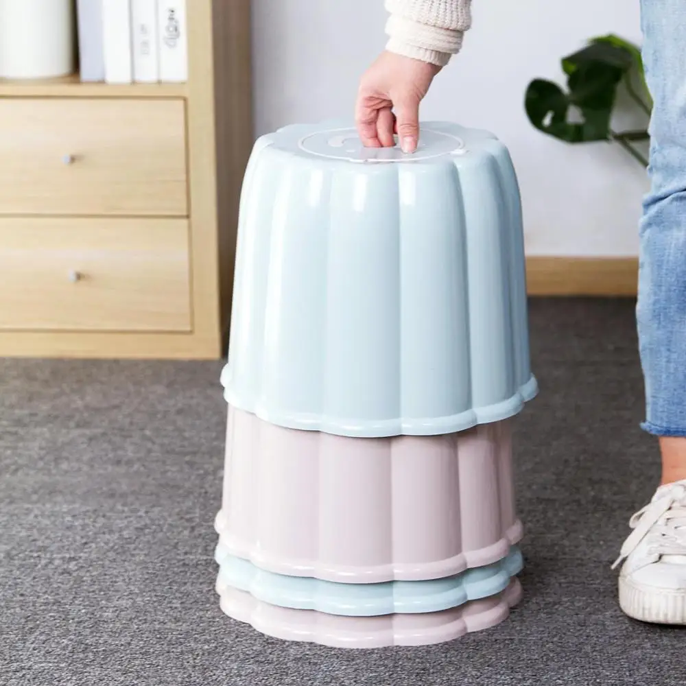 Круглый мультяшный табурет для хранения детской обуви домашняя гостиная