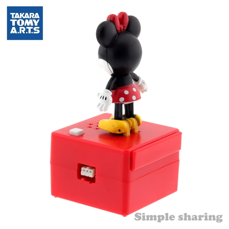 TAKARA TOMY arts popn шаг pixar Дисней фигурка Детские игрушки Аниме Дети Кукла Минни мышь