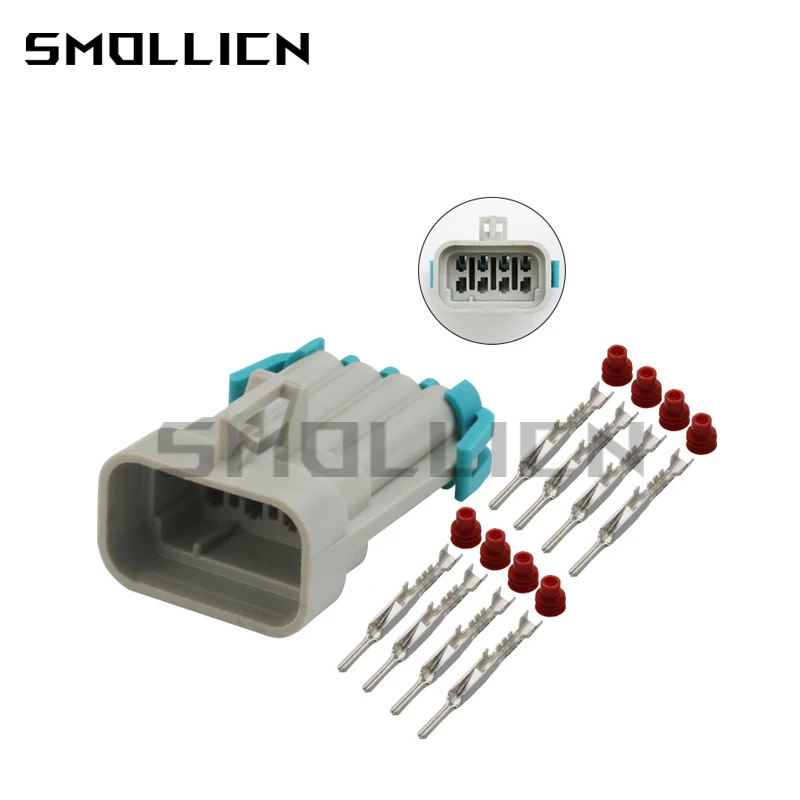 

1-50 Sets 8 Pin DJ7081Y-1.5-11 Delphi Car Electrical Waterproof Wiring Plug Cable Harness Grey Male Connector For Buick Engines