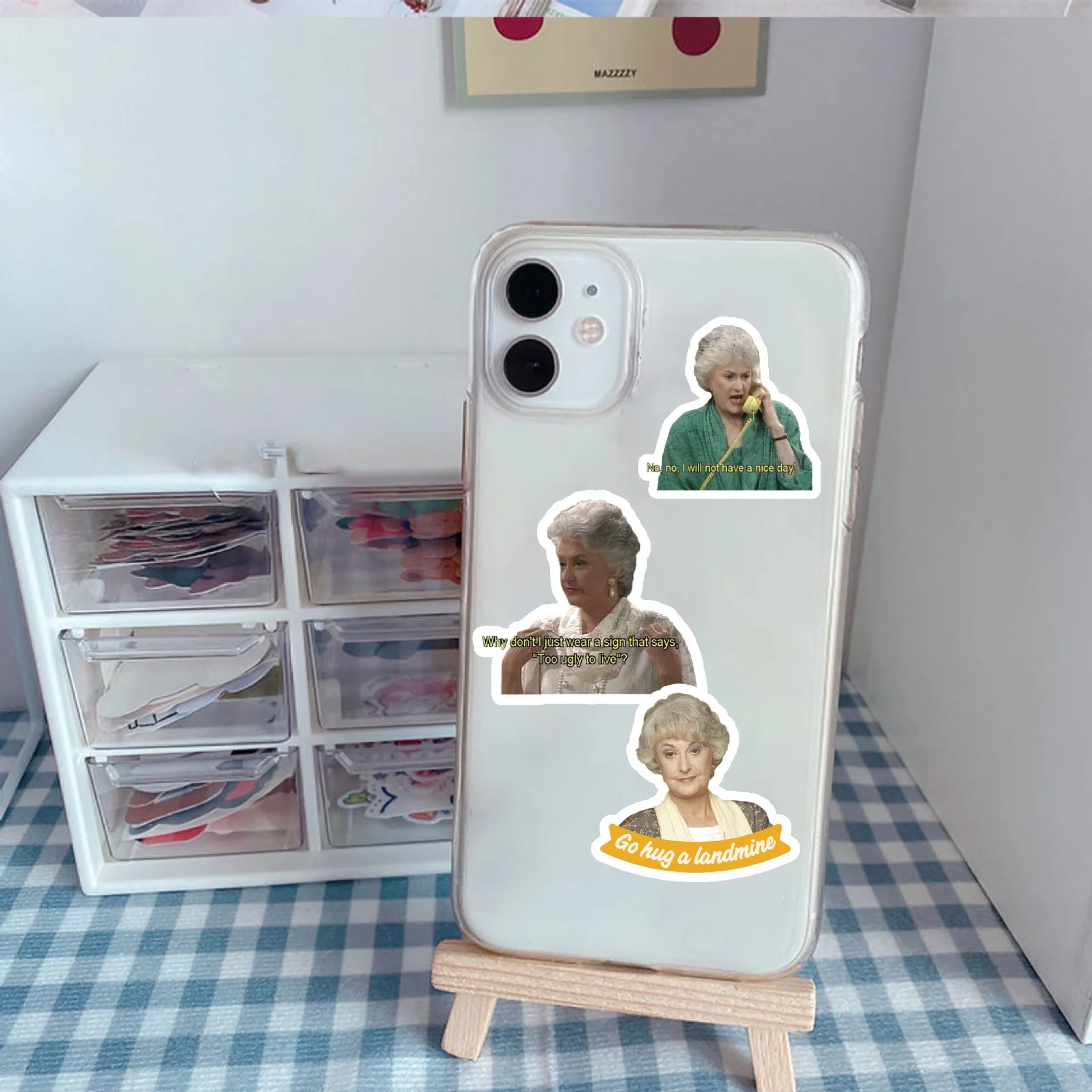 50 шт./упак. Золотой Стикеры для девочек водонепроницаемый скейтборд мотоцикл