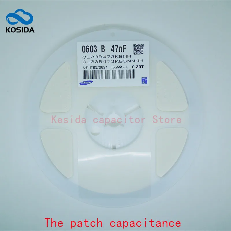 

15000 шт. 0201 473K 47NF 10% 50V X7R SMD керамический конденсатор CL03B473KB3NNNH Новый и оригинальный