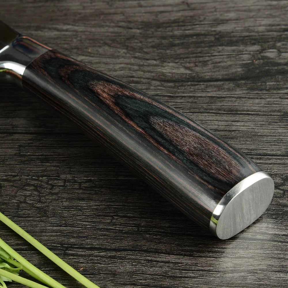 XYj Ультра Острый зубчатый нож для хлеба 8 дюймов немецкий Высокоуглеродистый