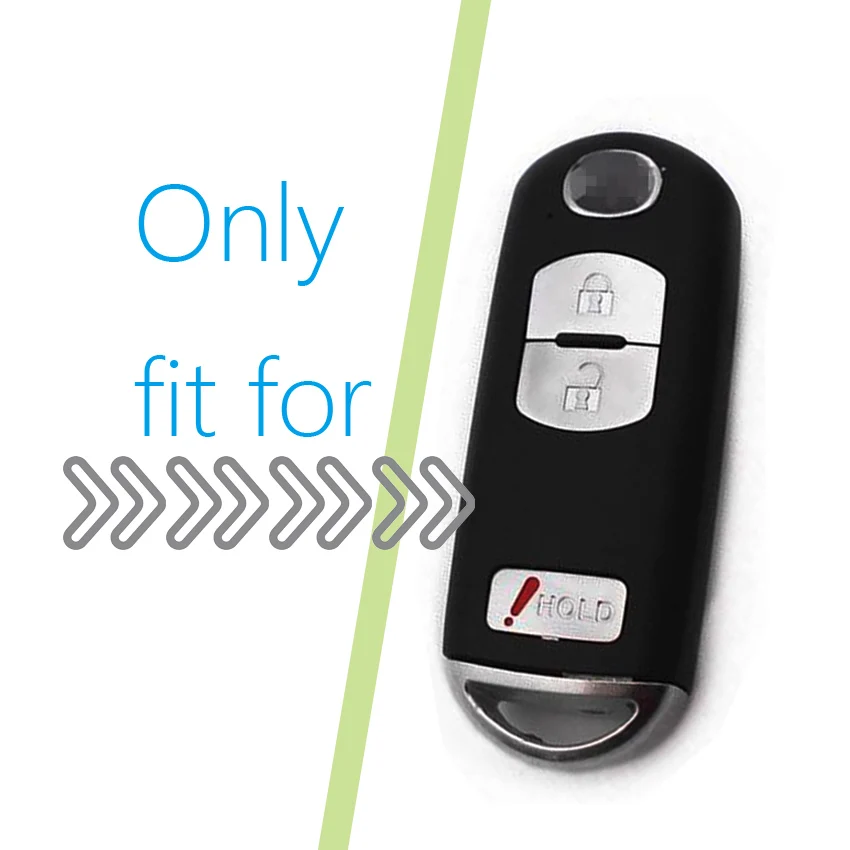 Мягкий моющийся силиконовый чехол для автомобильного ключа с 3 кнопками Mazda 2 5 6 CX5