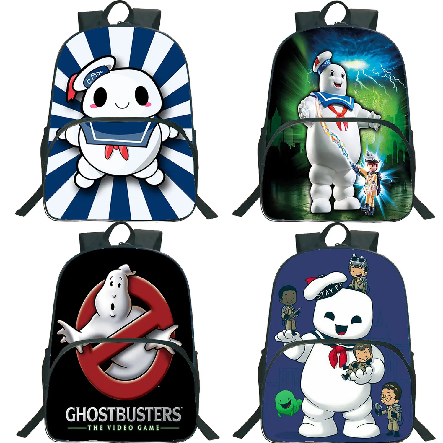 Movie Ghostbusters 3D Print School Bag Student Daily Backpack Teens Cartoon Schoolbag Children Rucksack Boy High Quality Mochila