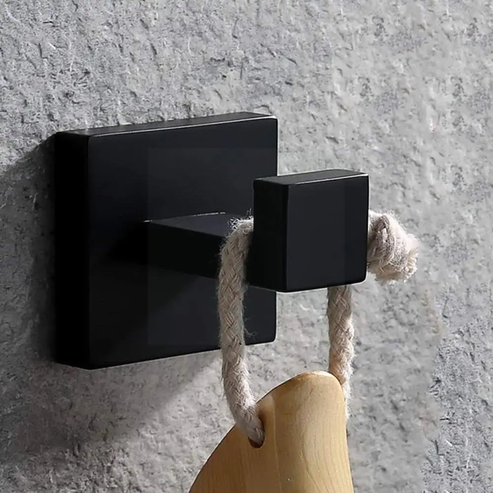 

Towel Rack Four-piece Black Towel Bar Set Bathroom Hardware Pendant Y3K0