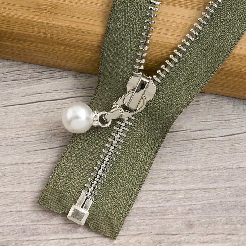 navygreensilver85cm 1/2 шт. 85 см 120 см 5# разъемная застежка-молния жемчужные металлическая молния eco-friendly открытые пальто куртки застежки-молнии для шитья одежды застежки-молнии для рукоделия KY969 - Цвет: navygreensilver85cm
