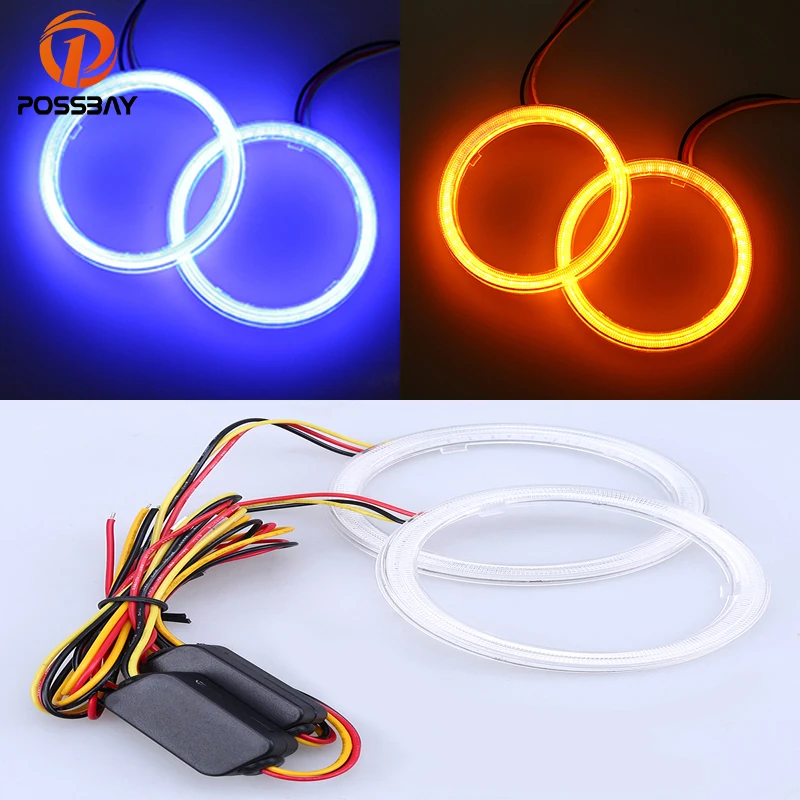 Автомобильные противотуманные фары POSSBAY 2x80 мм водонепроницаемые COB угол обзора