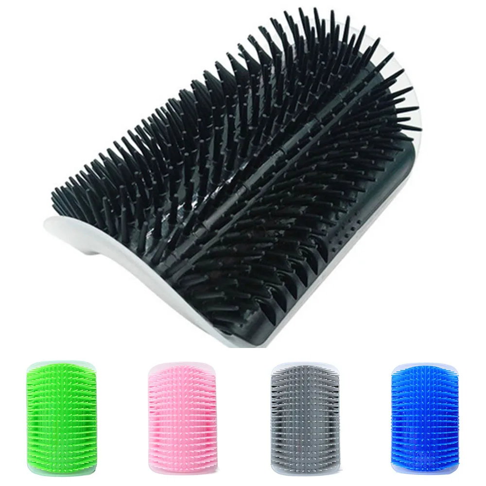 For Cats Brush Corner Cat Massage Pet Products Self Groomer HairShedding Comb Rubs the Face with a Tickling catnip | Дом и сад