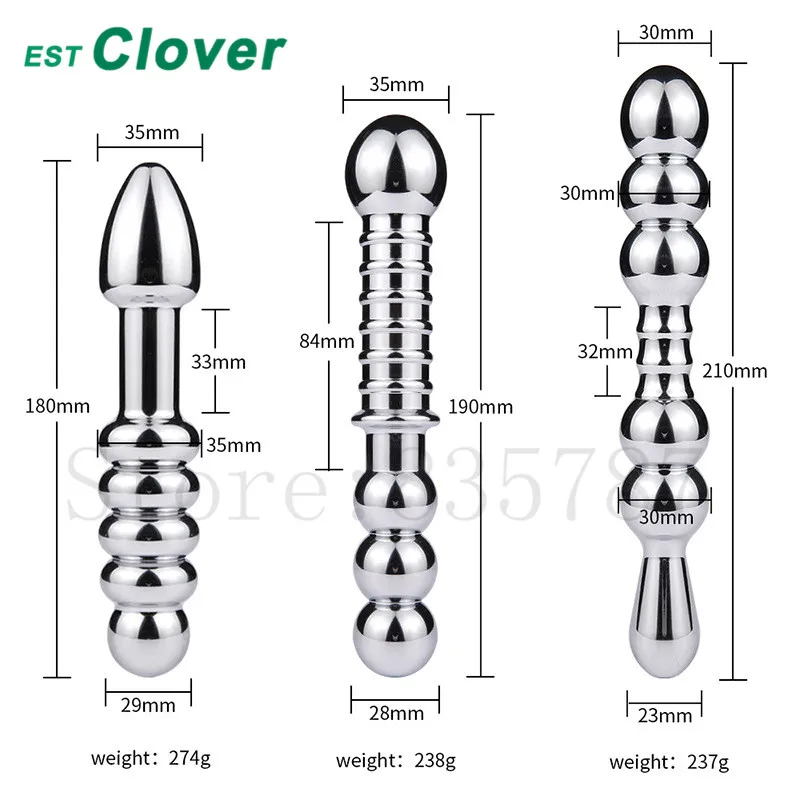 Металлическая Анальная пробка интимные игрушки для женщин двойной анус бусины