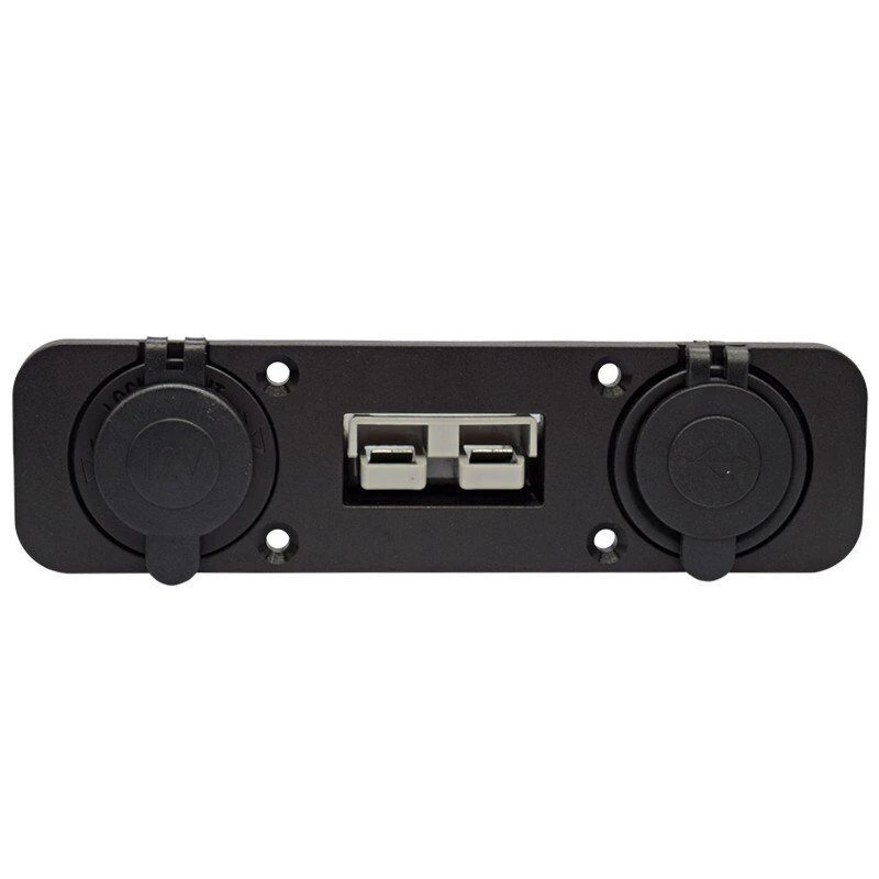 

Flush Mount Anderson Plug Socket Double USB Charger Socket with Cigarette Lighter Panel for Caravan Camper Boat Truck RV