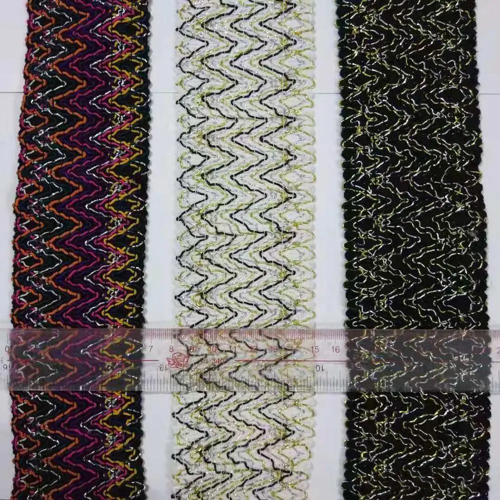 Пояс из латексной ткани шириной 6-7 см волнистая эластичная лента для шитья мешков