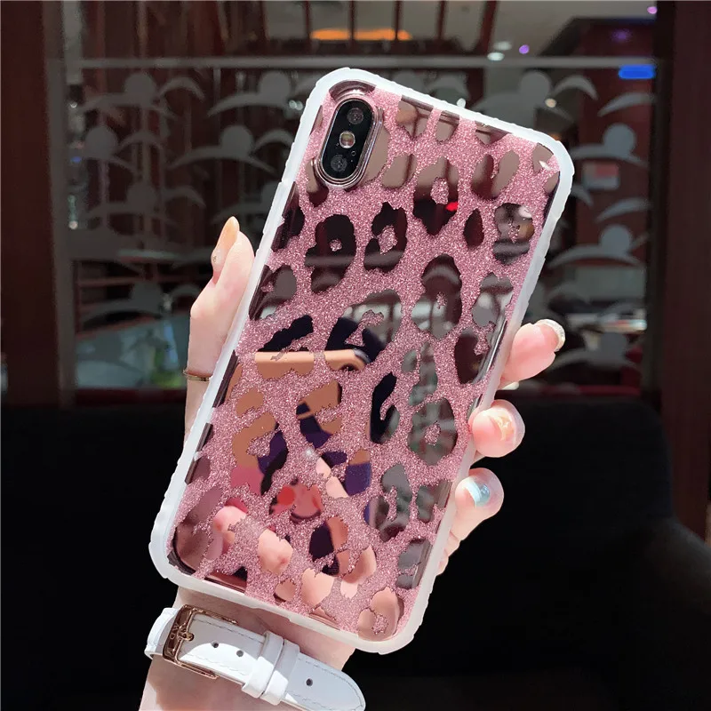 Модный Роскошный чехол для телефона с леопардовым принтом iphone 12 mini 11 Pro XS Max X XR 8 7
