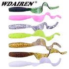 Приманка рыболовная силиконовая, 6 см, Мягкая приманка червяк г, 5 шт. или 10 шт., 1,8 г