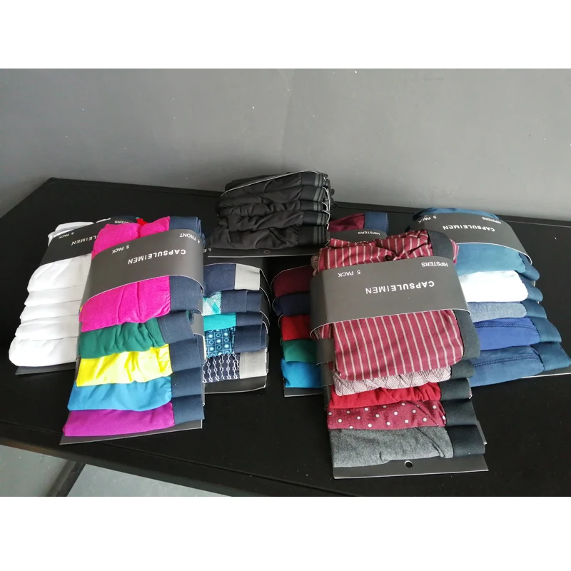 5 PCS/lot Large Size 10XL 170KG Cotton Men Boxers loose soft Comfortable breathable Mens Boxer Shorts oversize big size boxer