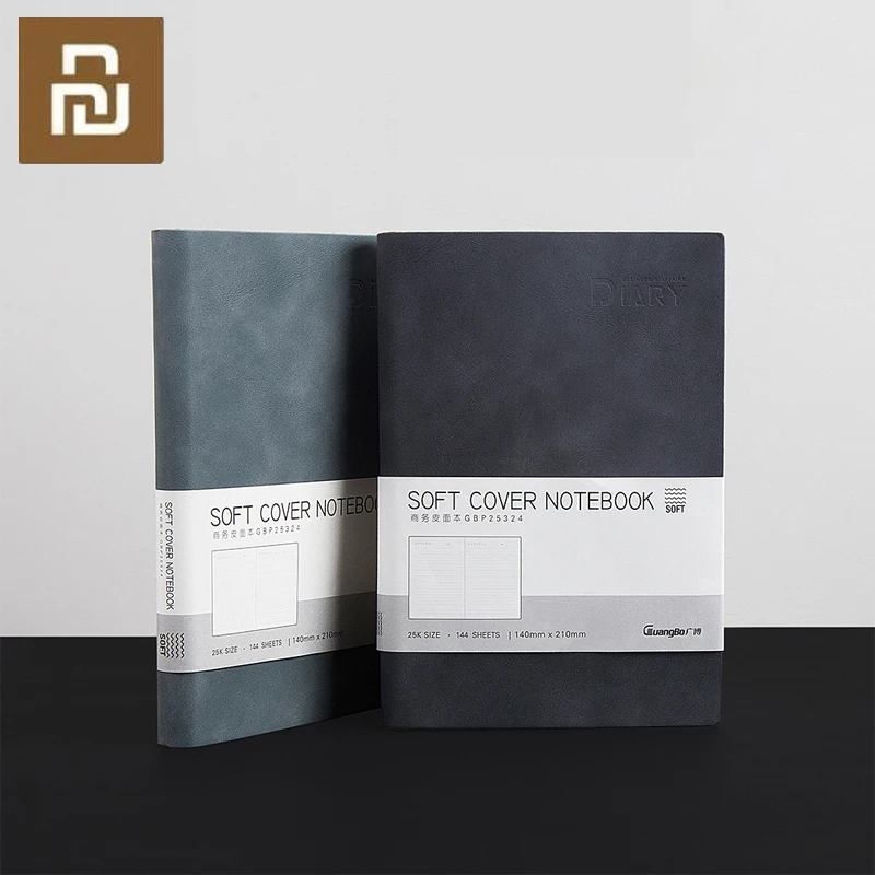 Youpin Guangbo деловая кожаная записная книжка из мягкой кожи внешний вид портативный