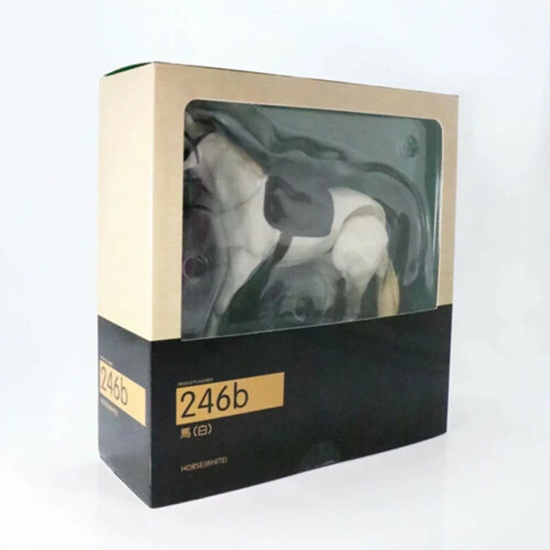 Масштаб архетип белая коричневая лошадь высокий подвижный подарок подходит 1/12