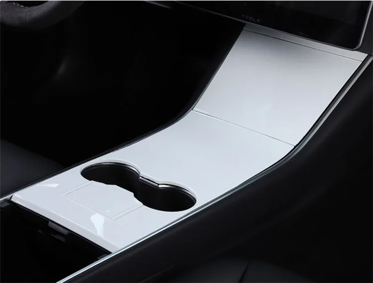 Интерьерные аксессуары для Tesla модель 3 model3 центральная консоль держатель для стакана, хранение коробки педали крышка декоративная наклейка на рамку