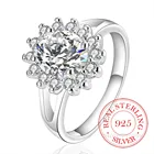 Ювелирные изделия из стерлингового серебра 925 пробы, винтажные серебряные обручальные кольца с кристаллами ААА и цирконием для пар, для женщин и мужчин, модные ювелирные изделия