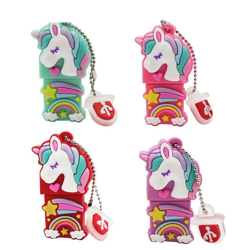 Usb флеш-накопитель TEXT ME usb2.0 с красивым цветным единорогом usb 2 0 4 ГБ 8 16 32 64 флешка