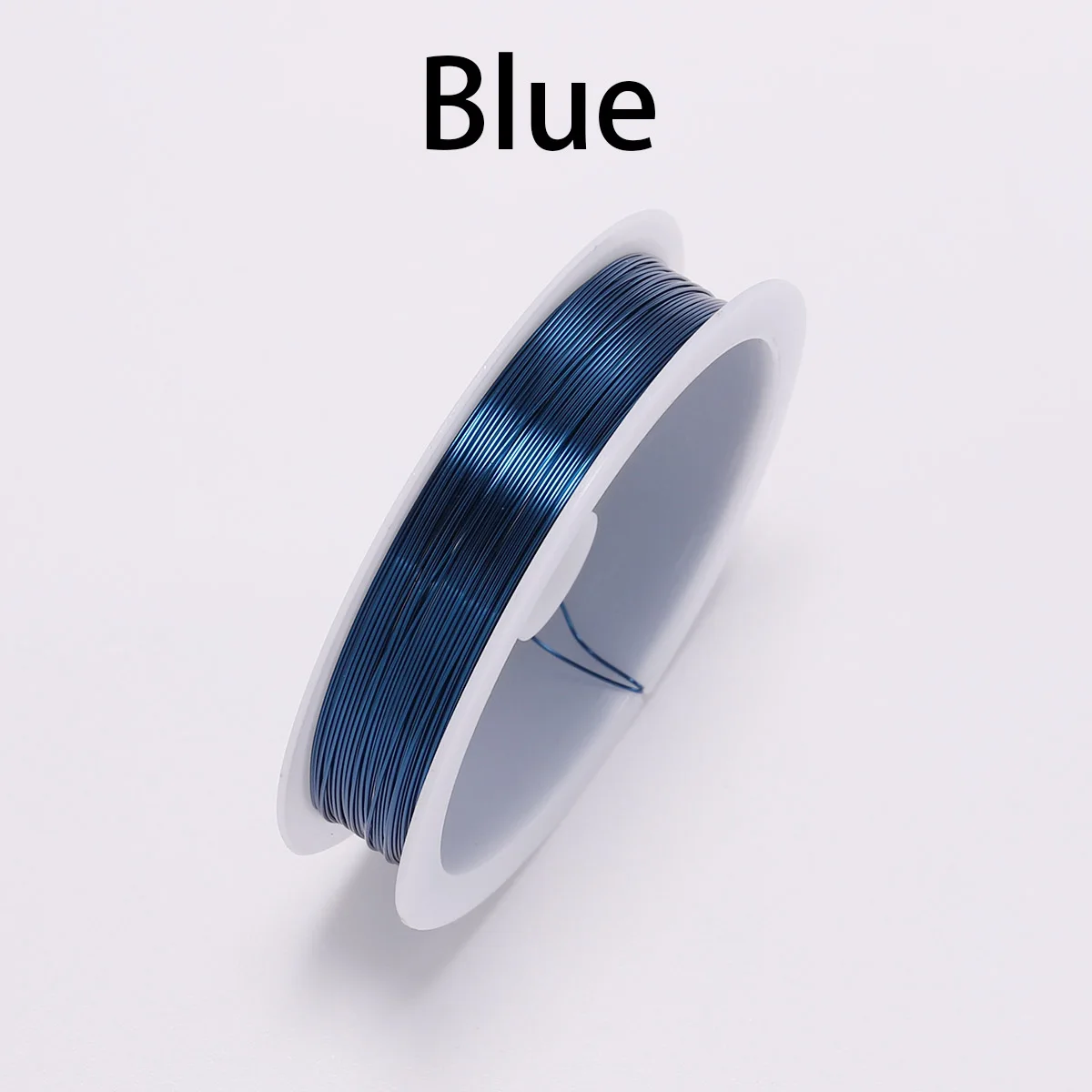 Bluer 1 рулон 0,3 0,4 проволока диаметр рулона Серебряный Золотой синий провод Бисероплетение Шнур фурнитура поделки из бисера проволока для рукоделия ювелирных изделий - Цвет: Bluer