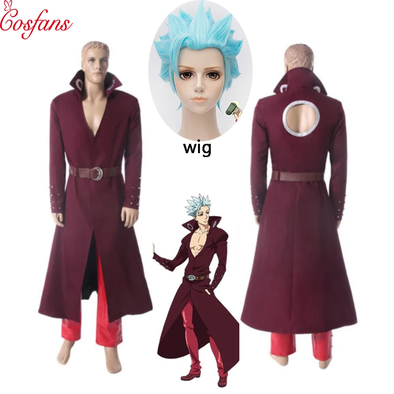 Аниме Семь смертных грехов Лисичка грех пальто комплект со штанами костюм для