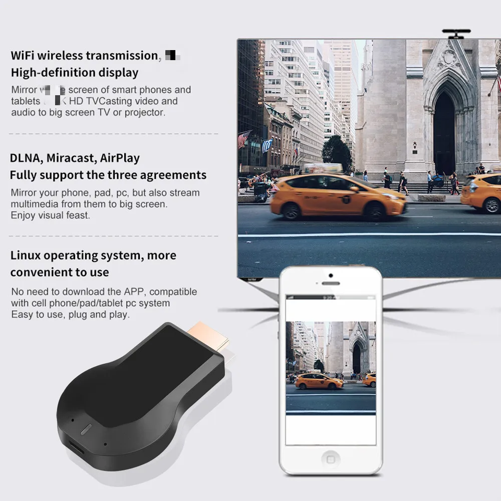 ТВ-флешка M2 M4 M9 Plus HD 1080P Wi-Fi совместимая с HDMI | Электроника