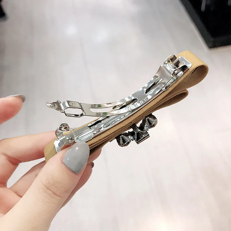 Корейский простой держатель для хвоста головной убор девочки бант Кристалл