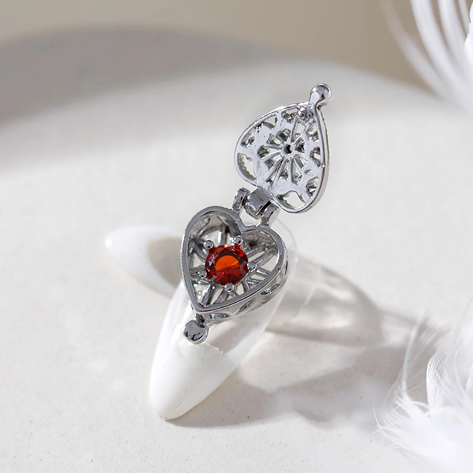 Fashion Heart Shape Pandora Box Design Nail Art Sequins Decal Manicure Decor | Красота и здоровье