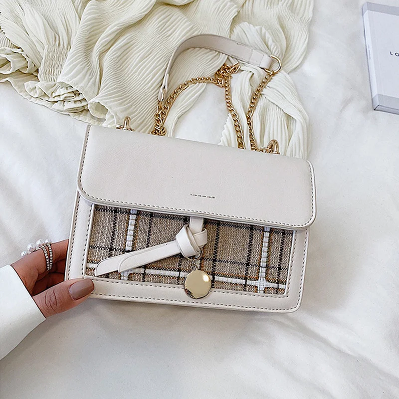 

Women's Bag Shoulder Bags For Women Fashion Simple Pu Chain Korean Female Summer Luxury r Crossbody 2021