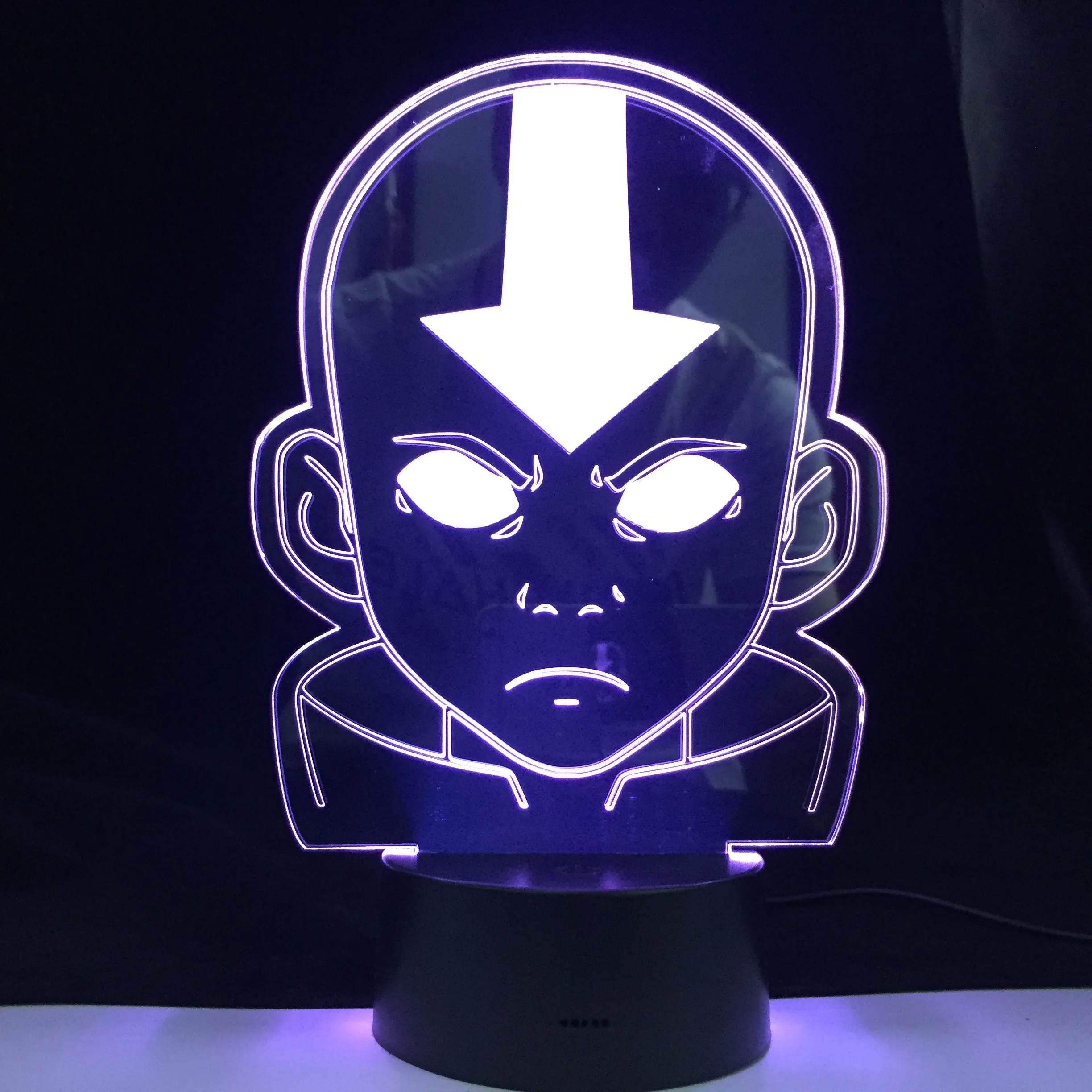 Фигурка легенды Aang акриловый светодиодный ночник Настольная 3d лампа Аватар