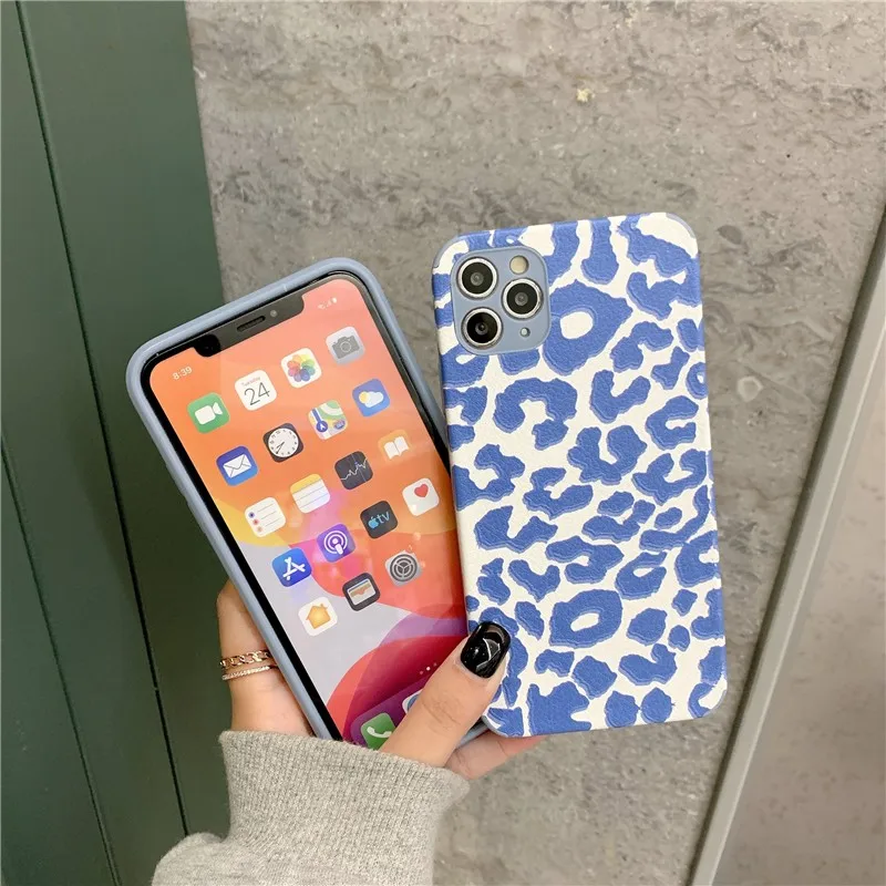 

Cute Little Leopard relief girl Phone Cover Case For Iphone X 11 pro Xs Max Xr 10 8 7 Plus se 4.7 Luxury pu leather Coque Fundas