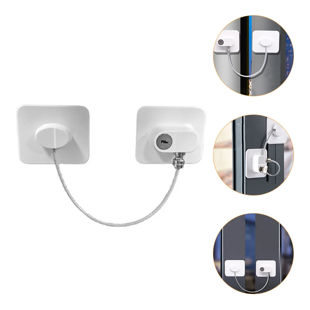 

Adhesive Baby Safety Cable Lock Protector for Window Fridge Cabinets Drawers