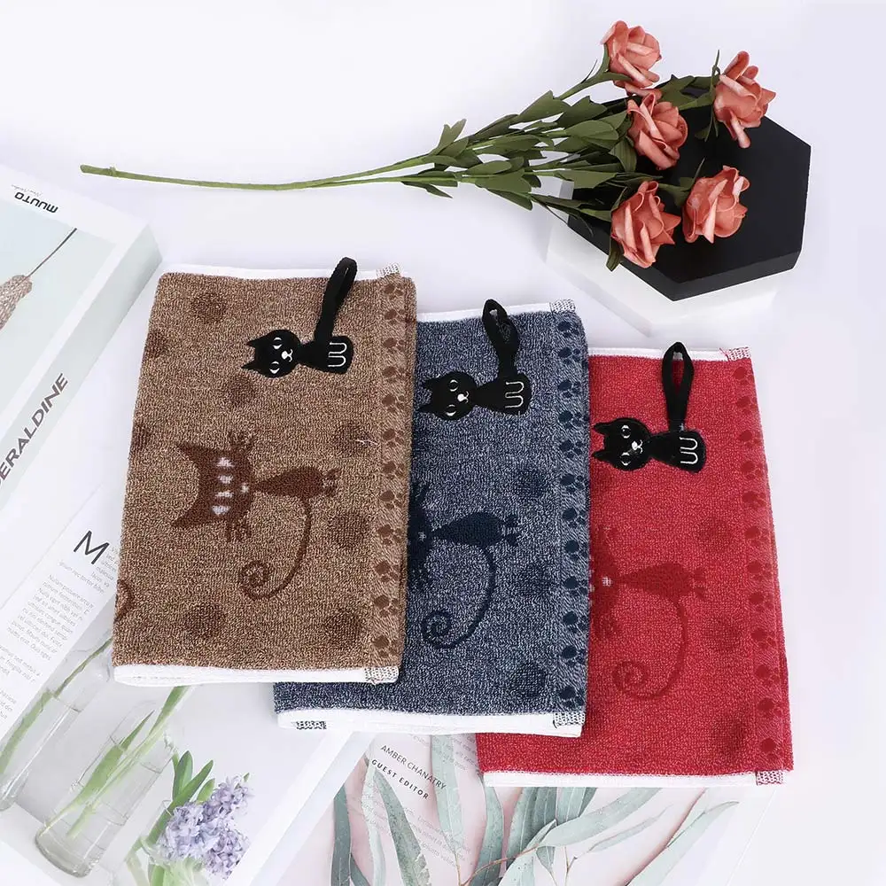 1 шт. детское Хлопковое полотенце с принтом милого котенка мультяшного кота