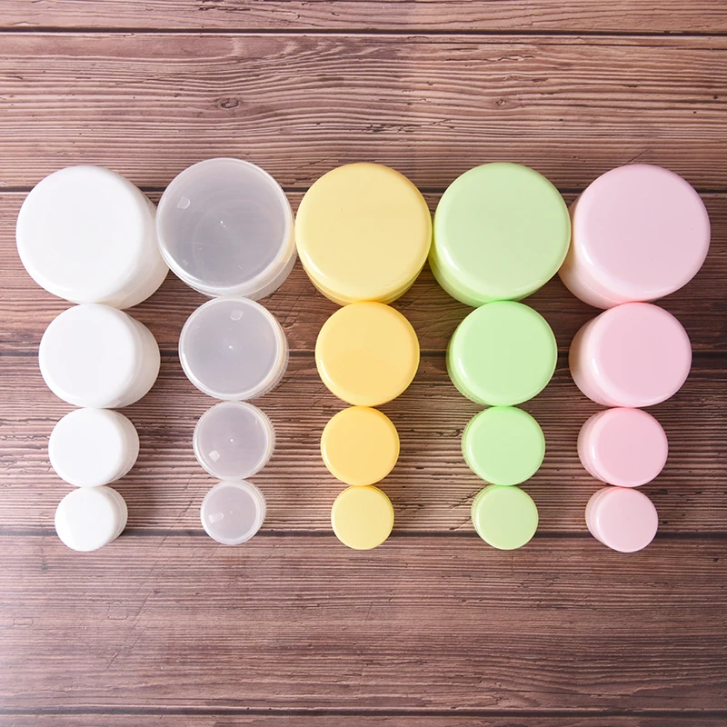 10 г 20 50 100 пластиковые портативные дорожные косметические пустые банки Pots крем