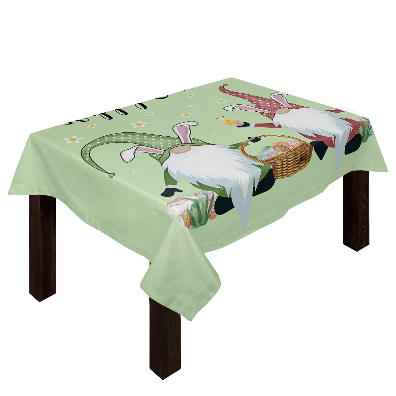 Карликовые кролик яйцо фруктово зеленый Скатерть для отеля стол пикника