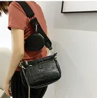 Женская сумка-мессенджер из ПУ кожи, на цепочке
