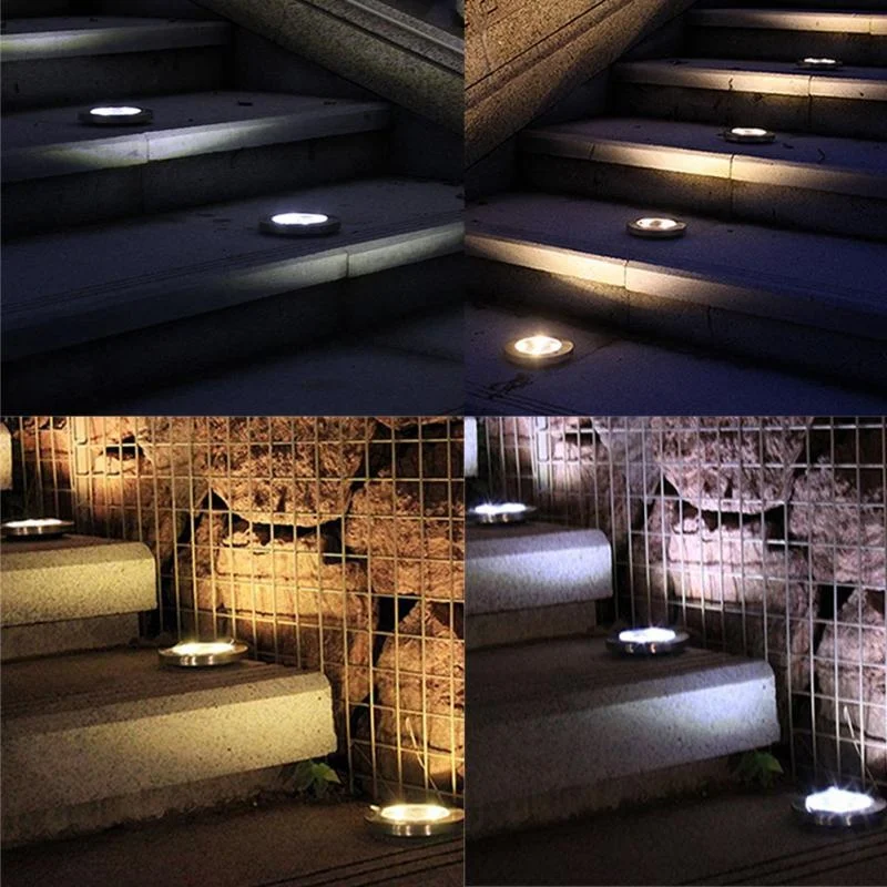 

8 LED Solar Outdoor Ground Lamp Landscape Lawn Yard Stair Underground Buried Night Light Home Garden spot solaire exterieur