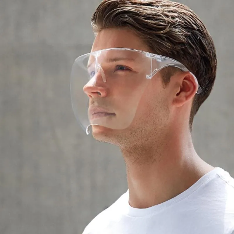 1 ПК полная защита лица прозрачный Пластик Безопасность маска предотвращает