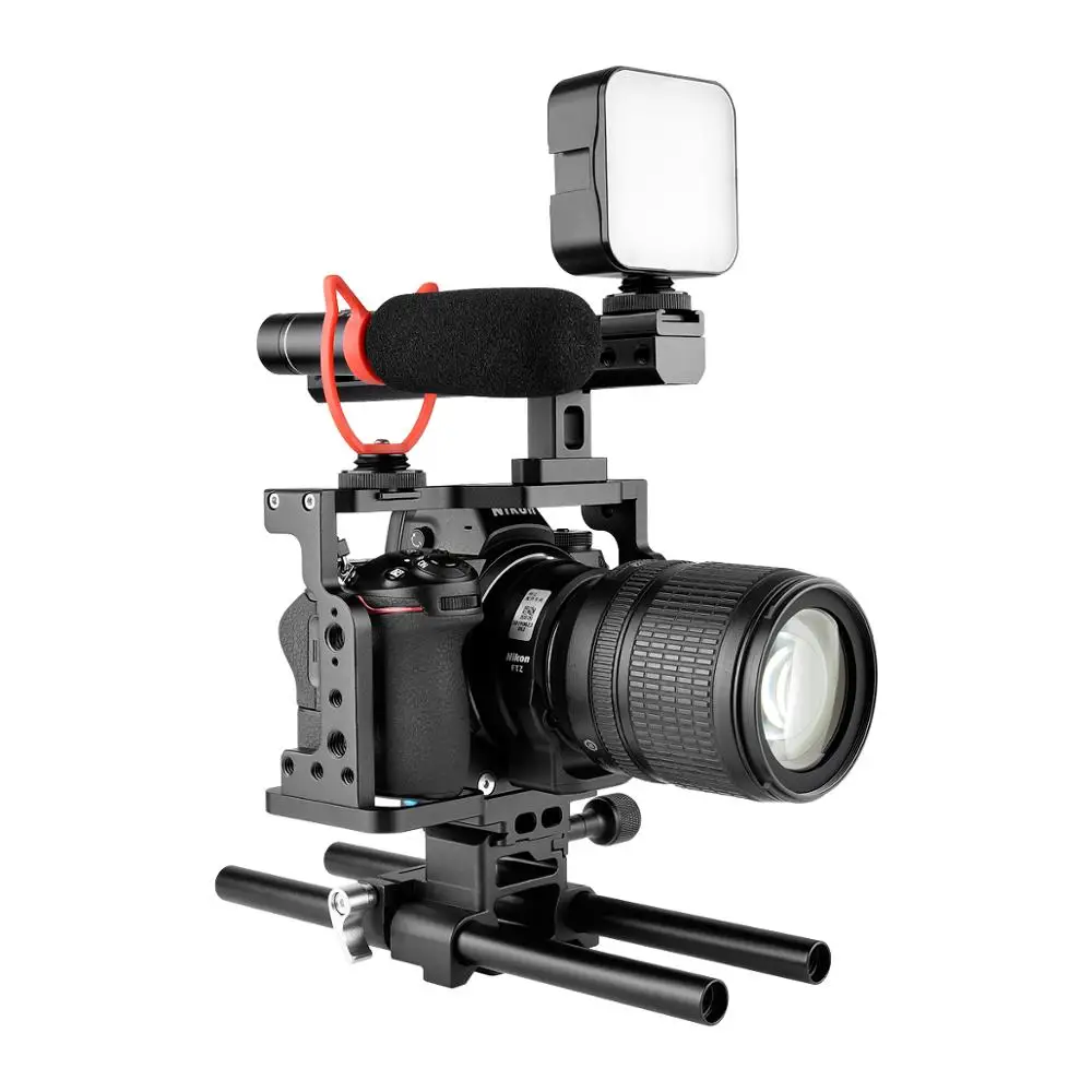 Yelangu Z6/Z7 Camera Cage Professional Handle DSLR Video Stabilizer Rig with Cold Shoe and Quick Release Plate For Nikon Z6 Z7 |