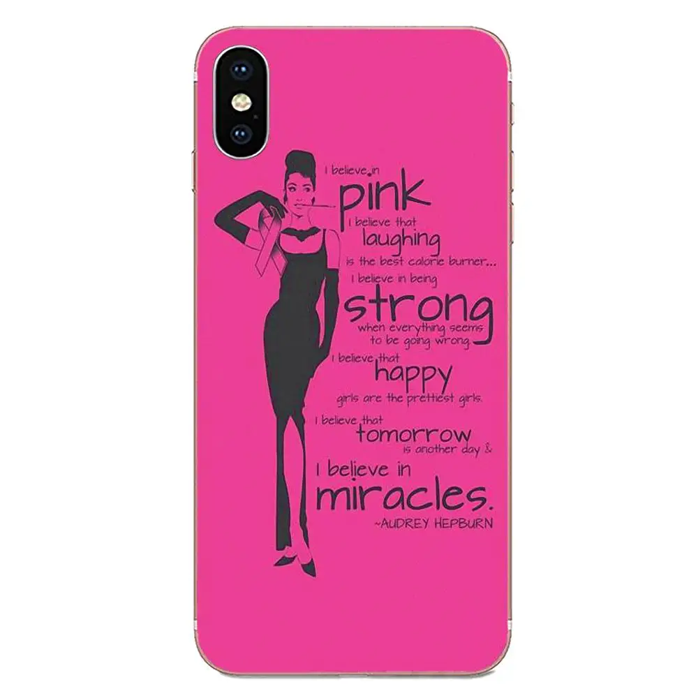 Одри Хепберн I Believe In Pink новинка для Motorola G G2 G3 G4 G5 G6 G7 Plus Xiaomi Redmi Note 8 8A 8T 10 K30 5G Pro |