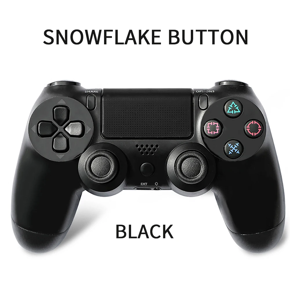 Bluetooth Беспроводной джойстик для PS4 контроллер подходит для Игровые приставки 4 консоль для Игровые приставки Dualshock 4 геймпад для PS3 консоли геймпад джойстик для gamepad геймпад для пк для PS4 - Цвет: type1 black