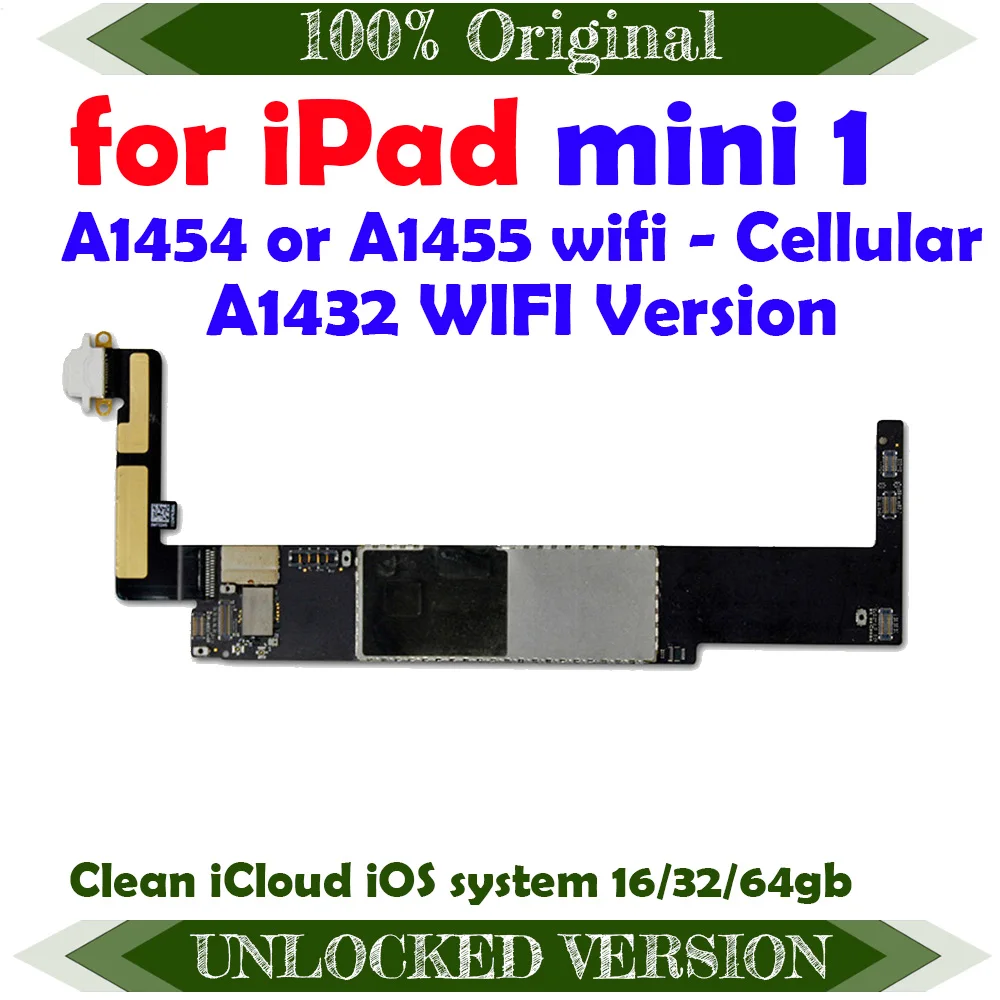 Оригинальная разблокированная материнская плата A1432 wifiVersion A1454 или A1455 icloud для Ipad