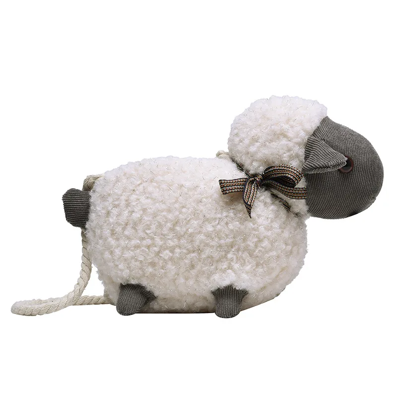 

Shoulder Bags for Women Cartoon Plush Crossbody Bag 2020 Autumn and Winter Ins Net Red Cute Little Wool Velvet Bag Female Bag