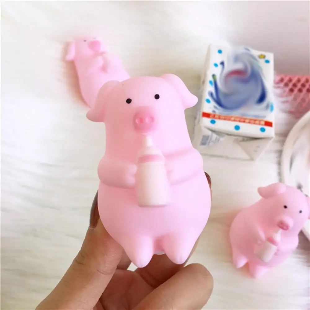 

2020 Hot Sale Cute Pink Cartoon Pig Squeezing Screaming Venting Piglet Bottle Pig Doll Cute Venting