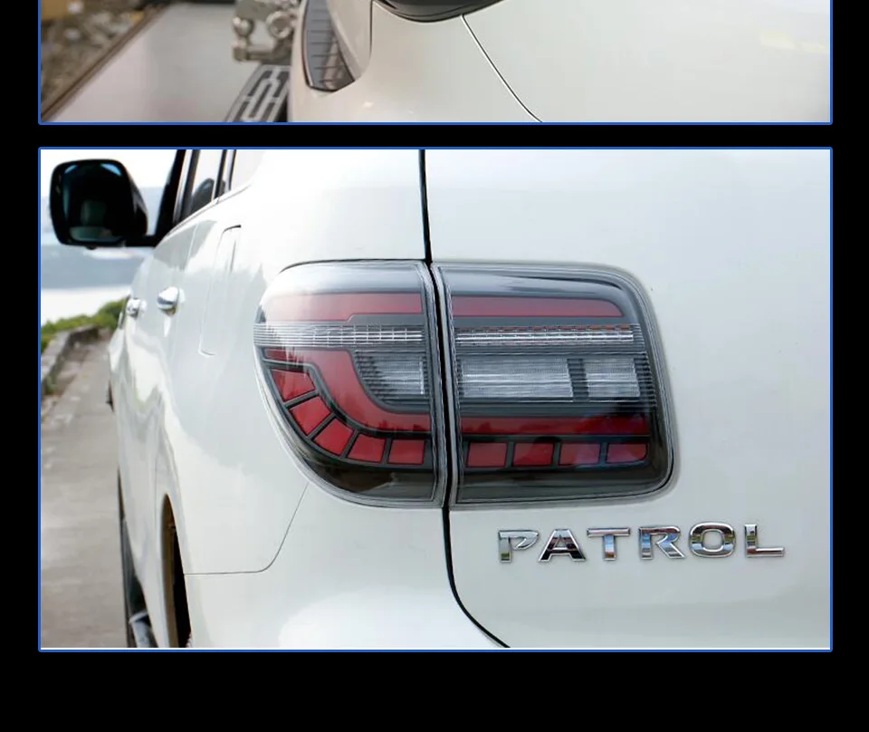 Задний фонарь для автомобиля Nissan Patrol Y62 2008- светодиодный задний фонарь Противотуманные фары Дневные ходовые огни DRL тюнинг автомобильные аксессуары