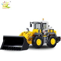 huiqibao toys 732pcs city construction engineering shovel loader building blocks bulldozer truck bricks for children kids gifts
